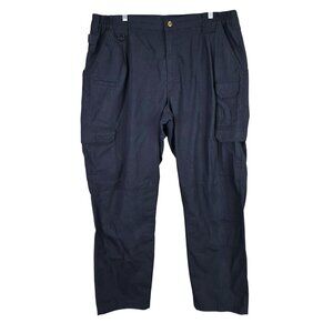 Mens 5.11 Tactical Navy Blue Cargo Pants Durable Cotton Blend Utility Size 40X32